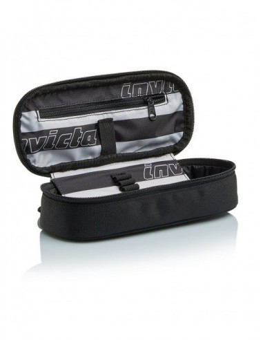 INVICTA Portapenne LIP PENCIL BAG XL – Quadro Scozzese Blu – 22x9x5,5 Cm Con Scomparto Interno