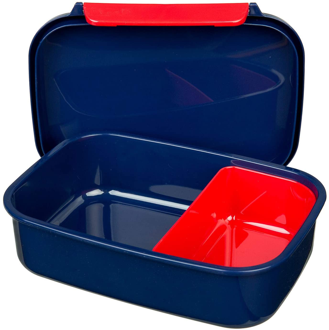 Porta Pranzo MARVEL Rosso Con Scomparto - Contenitore 190ml Con Coperchio A Tenuta - Forma Ovale