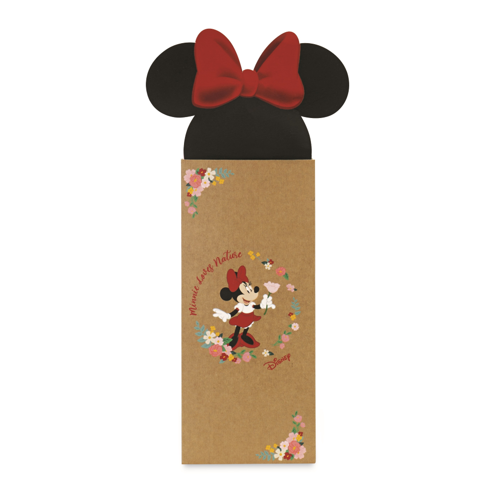 69594 - Bomboniere - the cartoon world - PORTACHIAVE DISNEY MINNIE FLOWERS  METALLO SMALTATO CON BUSTA