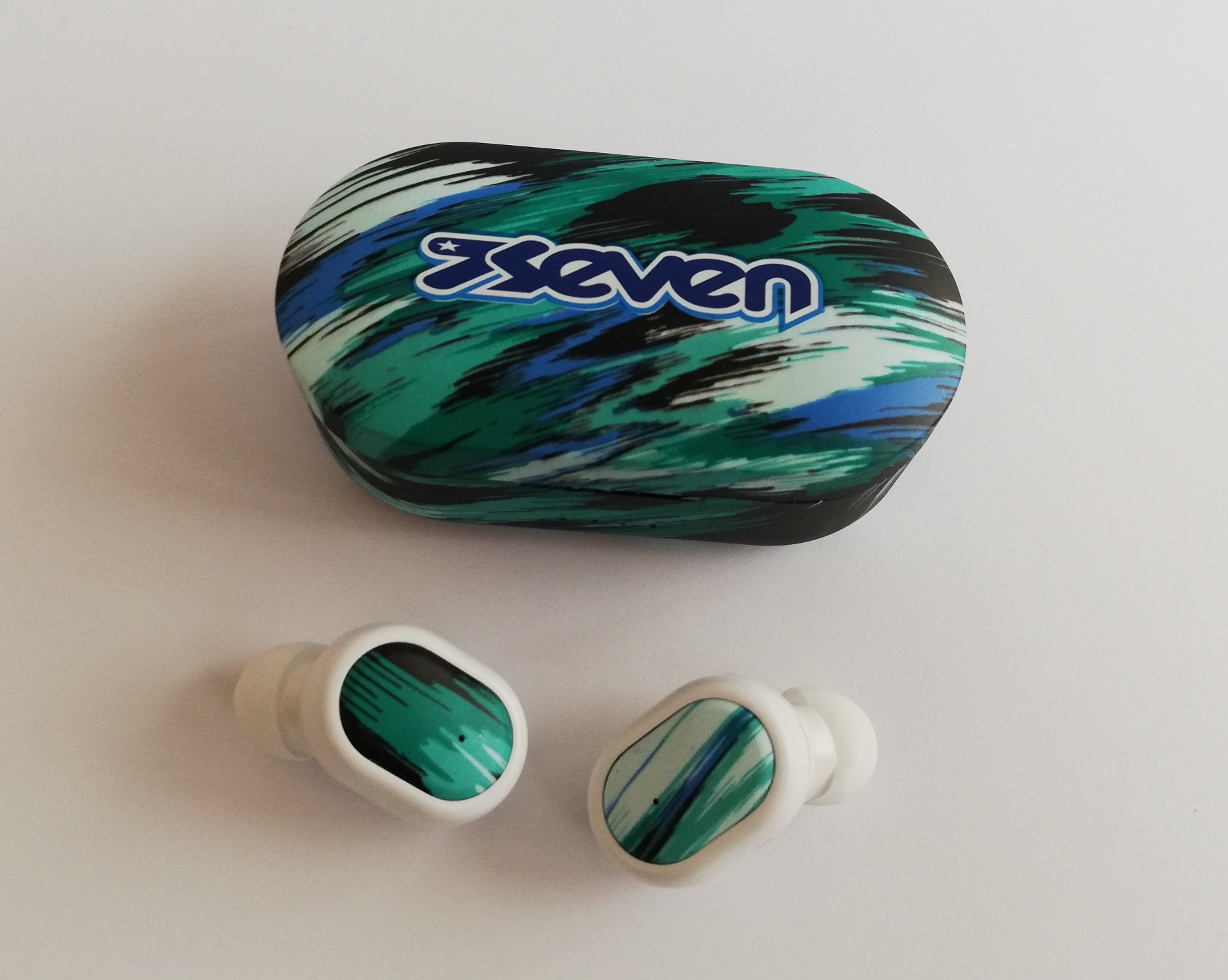 901002107000B - GIOCATTOLI - the cartoon world - Cuffie Wireless Bluetooth  5.1 con VERDE Auricolari con Microfono Seven