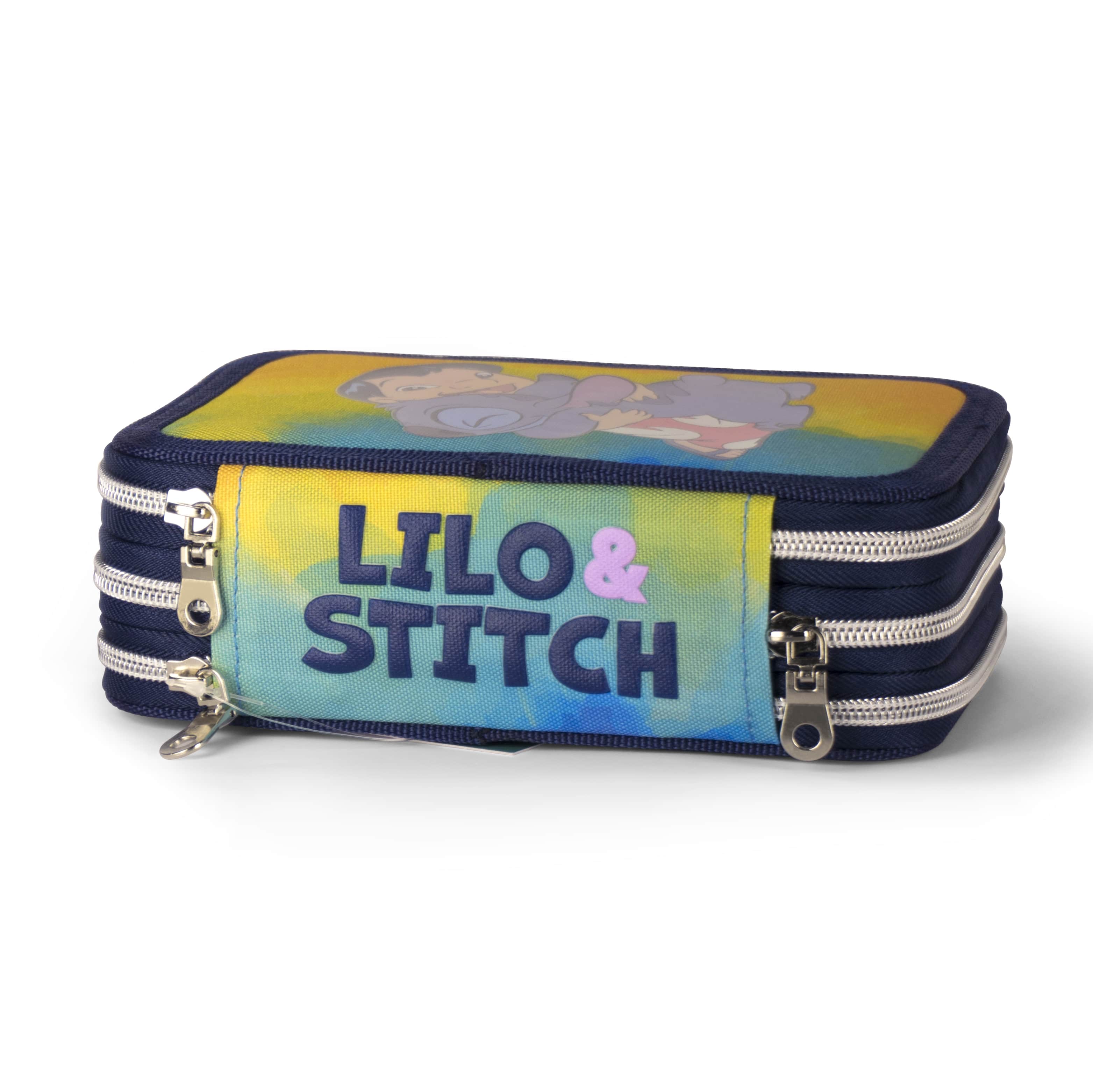 Astuccio In Tela Lilla Con 5 Scomparti E Manico – 20x13,5x9 Cm, Grande Capacità Per Scuole Elementari E Medie