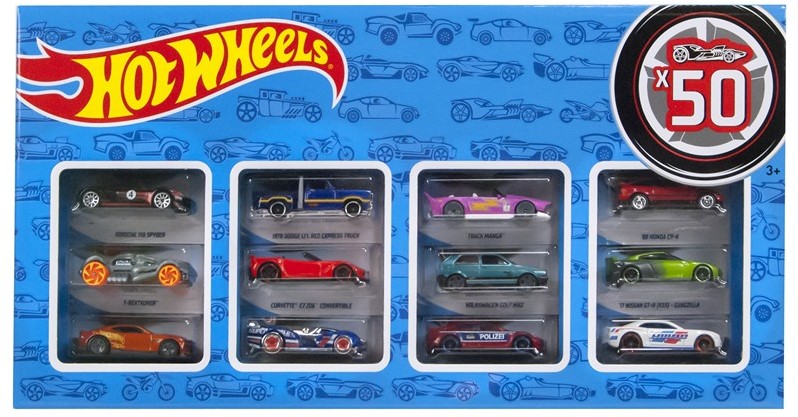 Hot Wheels Mega Pack of 50 toy Cars with Realistic Details Hot Wheels Mega Pack of 50 toy Cars with Realistic Details
