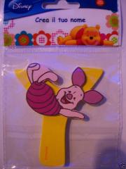 Letters in Wood Adhesive DISNEY WINNIE THE POOH - Y