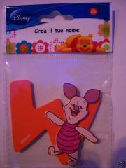 Lettere in Legno Adesive DISNEY WINNIE THE POOH - W