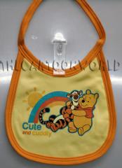 Bavaglio Bavetta ORIGINALE Disney - WINNIE THE POOH e TIGRO - giallo