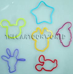 24 braccialetti Bandz in silicone DISNEY - TOPOLINO MINNIE DONALD