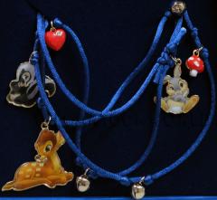 BRACCIALE a Corda Con PENDENTI CHARM Disney BAMBI