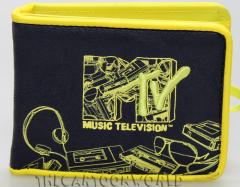 Cartera Monedero de MTV con la Caja de cuero de Imitación