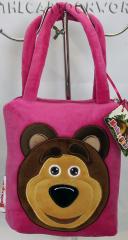 BORSETTA SHOPPER IN PELUCHE - DISNEY MASHA e ORSO a