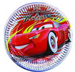 ADDOBBI Compleanno Festa 10 Piatti DISNEY CARS 23 cm