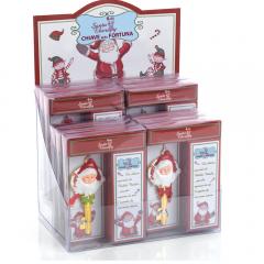 Decorazione per Albero di NATALE - CHIAVE DELLA FORTUNA - BABBO NATALE