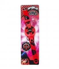 FANTASTICO OROLOGIO DA POLSO LCD CON YOYO RIMUOVIBILE MIRACULOUS LADYBUG