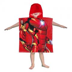 PONCHO BATA DE BAÑO-TOALLA - MARVEL LOS VENGADORES, IRON MAN