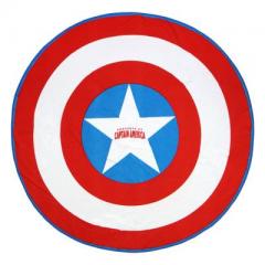 Beach TOWEL / swimming Pool Round 130 cm - MARVEL AVENGERS CAPTAIN AMERICA