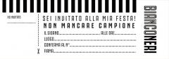 Pad de 20 Invitaciones para la Fiesta de Cumpleaños de la JUVENTUS c