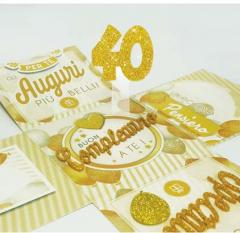 Skatush Explosion Box - Scatola Auguri / Regalo con Coperchio - BUON COMPLEANNO 40 Anni