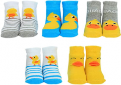 CALZINI Calze NEONATO - HELLO DUCK -tg. 0/10 MESI