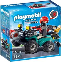 Playmobil City Action 6879 - Rapinatore su Quad con Refurtiva, dai 4 anni