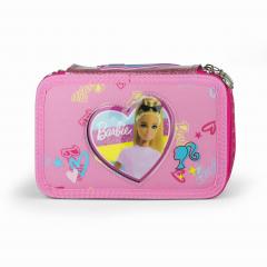 ASTUCCIO SCUOLA 3 ZIP con 45 pezzi - BARBIE 2024/2025