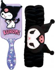 Kuromi Set spazzola e fascia in peluche  in confezione regalo