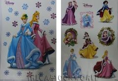 NATALE DISNEY VETROFONIE Adesivi PRINCIPESSE