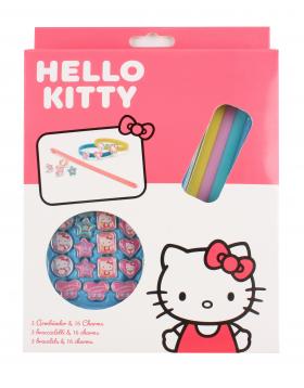 Fantastico set 3 BRACCIALI con 18 accessori - HELLO KITTY