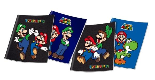5 Quadernoni Quaderni maxi A/4 - SUPER MARIO BROS - Rigatura C
