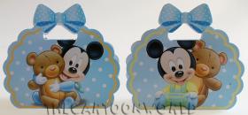 BOMBONIERA DISNEY Scatolina ASTUCCIO porta confetti Ventaglio - TOPOLINO