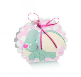 BOMBONIERA ASTUCCIO Scatolina BORSA porta Confetti DISNEY - DUMBO rosa