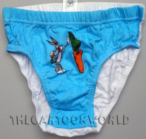 TRIS SLIP Mutandine DISNEY - Looney Tunes - Taz Bugs Bunny Gatto Silvestro 8/10 Anni