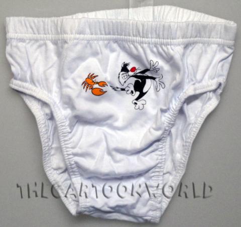 TRIS SLIP Mutandine DISNEY - Looney Tunes - Taz Bugs Bunny Gatto Silvestro 8/10 Anni