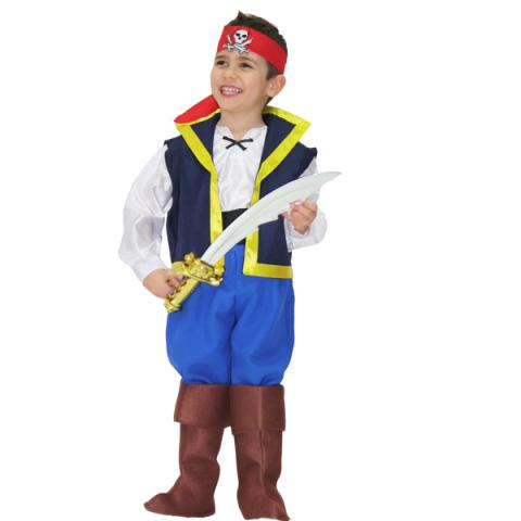 VESTITO COSTUME Maschera di CARNEVALE - JACK JAKE il PIRATA