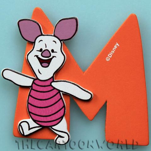 Lettere in Legno Adesive DISNEY WINNIE THE POOH - M