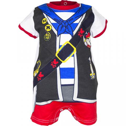 TUTINA - PAGLIACCETTO Disney - TOPOLINO pirata da 6 mesi a 23 mesi
