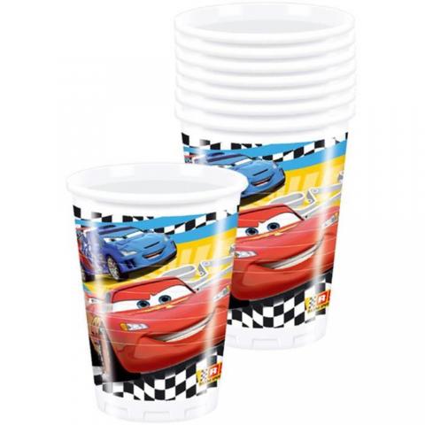 ADDOBBI Compleanno Festa BICCHIERI in carta DISNEY CARS