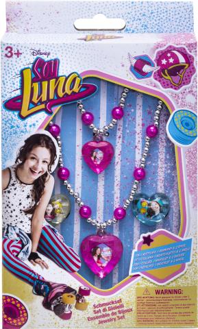 Set BRACCIALETTO COLLANA E 2 Anelli Disney SOY LUNA