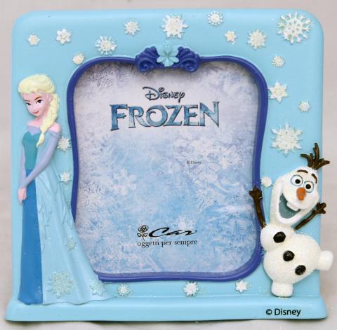CORNICE PORTAFOTO in Resina DISNEY - FROZEN Elsa e Olaf