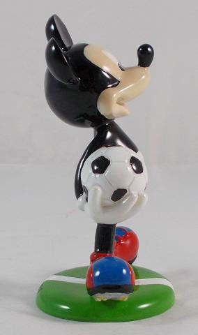 BOMBONIERA IN Resina Lucida DISNEY TOPOLINO Calciatore 4.5 Cm