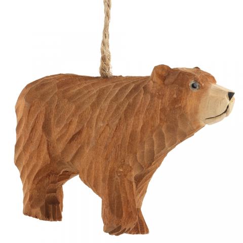 Decorazione per Albero di NATALE - in LEGNO - ORSO