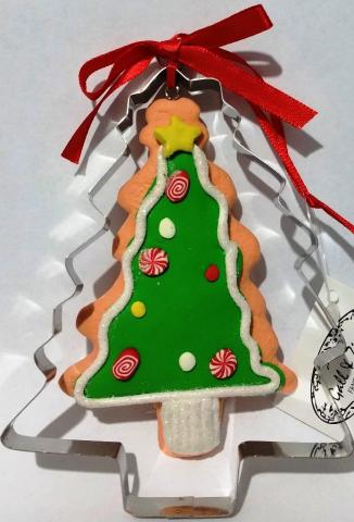 Decorazione Natalizia per Albero di natale - in FIMO - ALBERO di Natale Calza