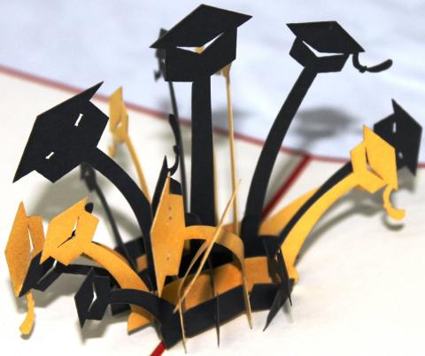 BIGLIETTO AUGURI - ORIGAMI - LAUREA