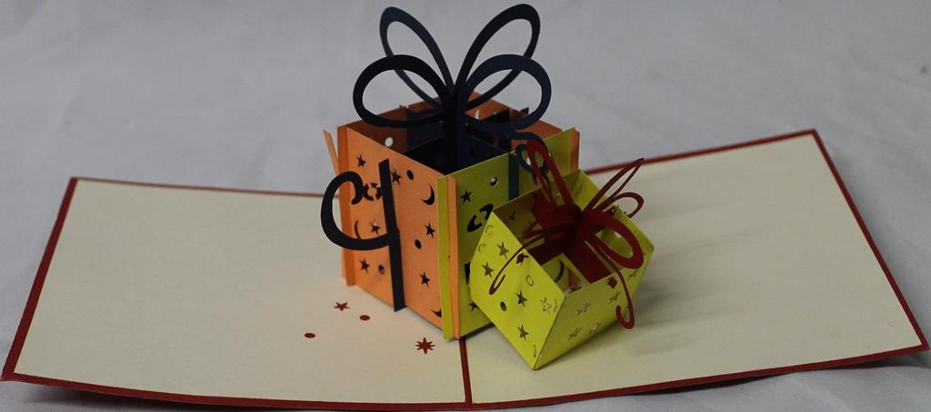 BIGLIETTO AUGURI - ORIGAMI - SCATOLE REGALO