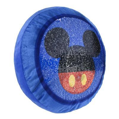 PELUCHE CUSCINO con PAJETS DISNEY MICKEY TOPOLINO 35x35 Cm
