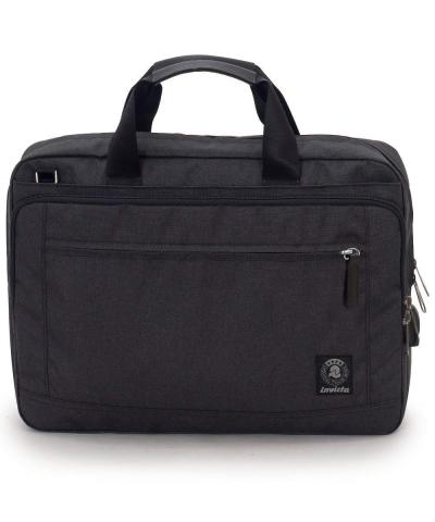 Borsa Ufficio INVICTA - Nera - Porta PC fino a 15.6'' - Tracolla - Uomo Donna