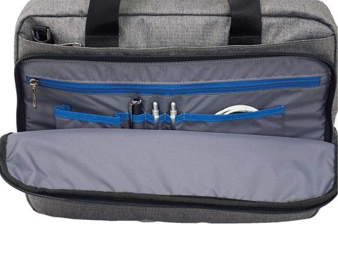Borsa Ufficio INVICTA - Nera - Porta PC fino a 15.6'' - Tracolla - Uomo Donna