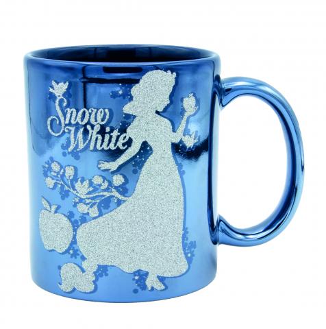 TAZZA GLITTER con Scatola DISNEY - CENERENTOLA e BIANCANEVE