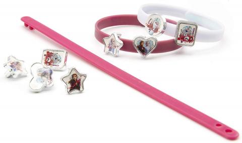Fantastico set 3 BRACCIALI con 18 accessori Disney - FROZEN 2 - Elsa e ANNA