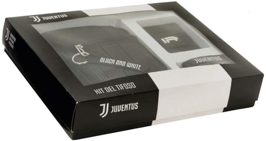 Kit del tifoso JUVENTUS  Tracolla - portafoglio velcro - portachiavi da collo