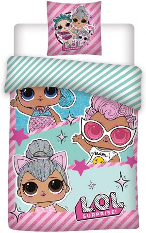 Copripiumino Letto LOL SURPRISE 140 x 200 cm e federa 65 x 65 cm