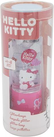 MINI LAMPADA LUMINOSA con GLITTER e Cambia colori - HELLO KITTY